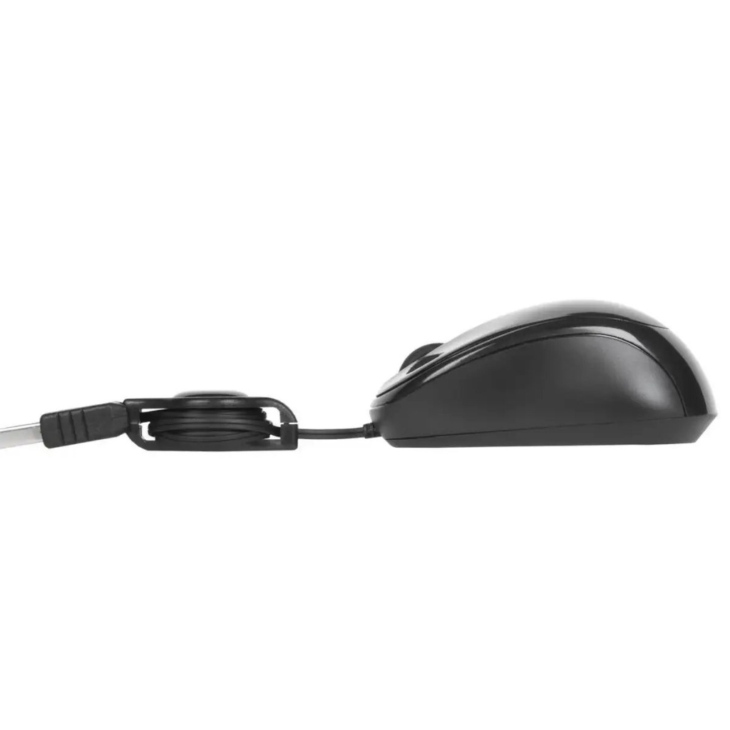 Mouse optico USB retractil AMU75US-85BL