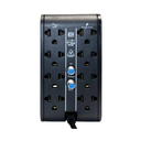 Estabilizador voltaje con supresor de picos 1000VA/500W, 8 tomas 4 USB R2CU-AVR1008I