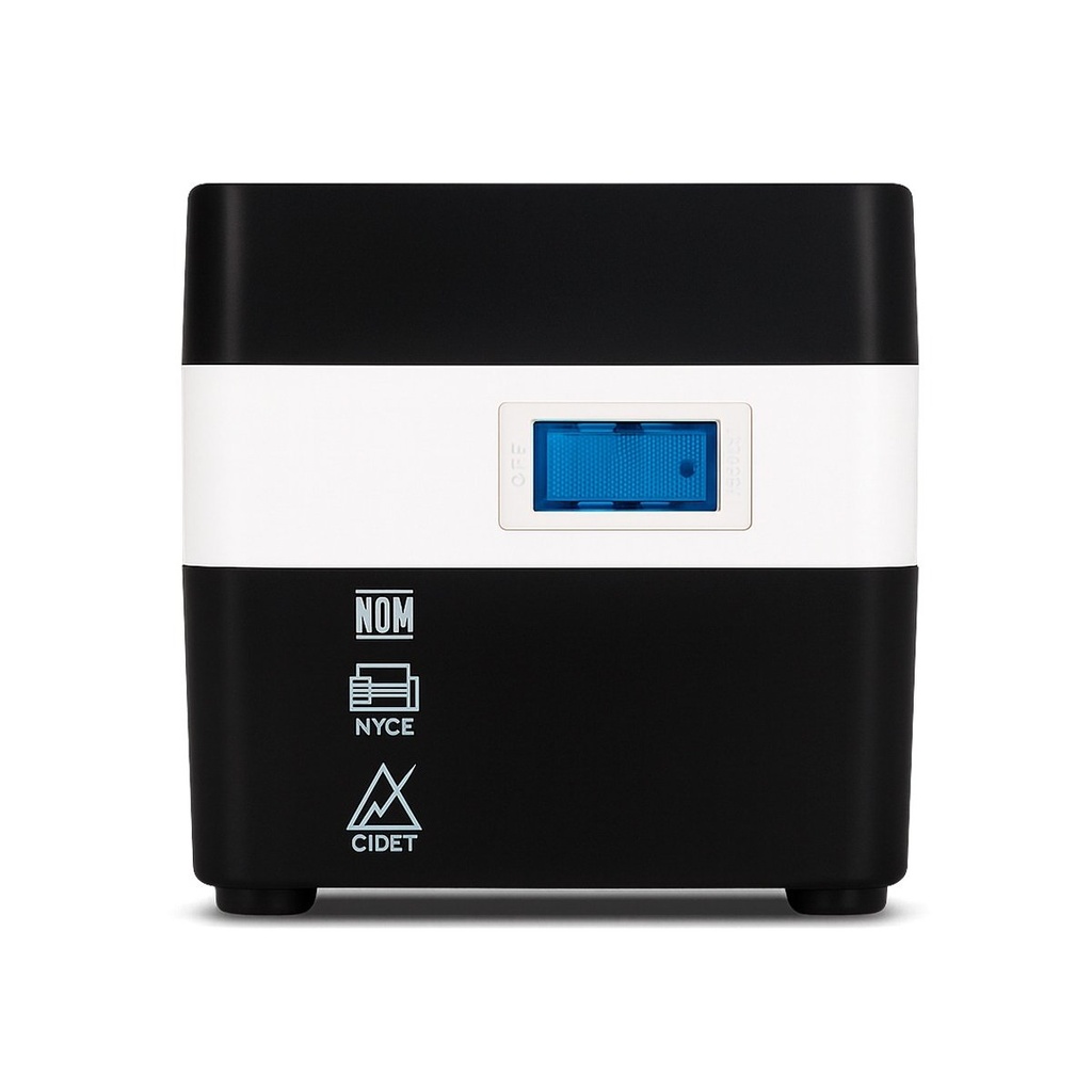 Estabilizador voltaje con supresor de picos 220Vac 600VA, 4 tomas 4 USB RU-AVR604I