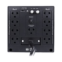Estabilizador voltaje con supresor de picos 2400VA/1800W, 8 tomas R-AVR2408I