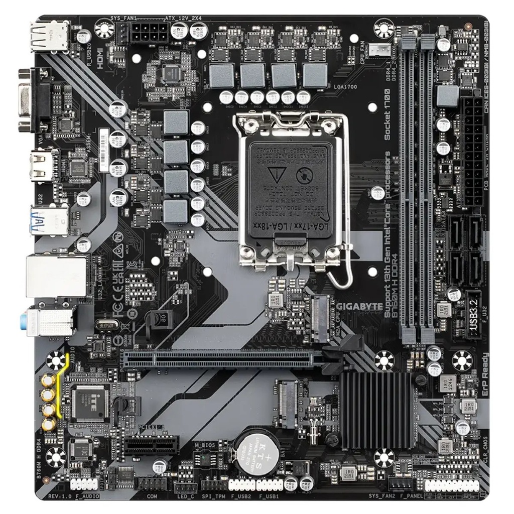 Tarjeta Madre Gigabyte  B760M H 1.0 DDR4