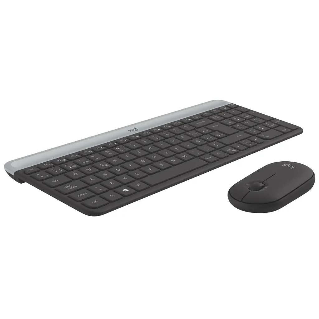 Kit Logitech Keyboard/Mouse Slim  Wireless Spanish (MK470 Combo 920-009266)