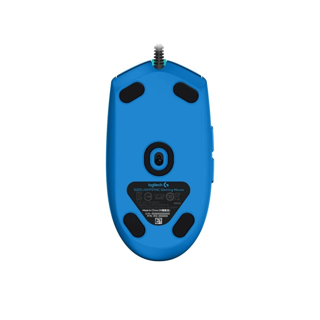 Mouse Logitech Gaming G203 LIGHTSYNC BLUE USB 910-005792