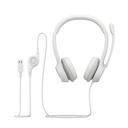 Headset  Logitech con mic H390 White USB   981-001285