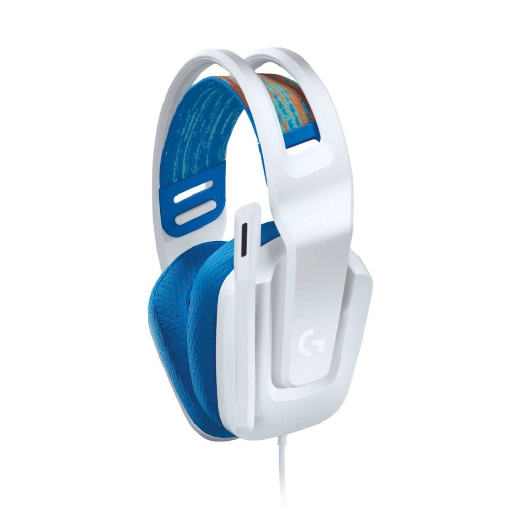 Headset  Gaming Logitech con mic G335 White Blue   981-001017