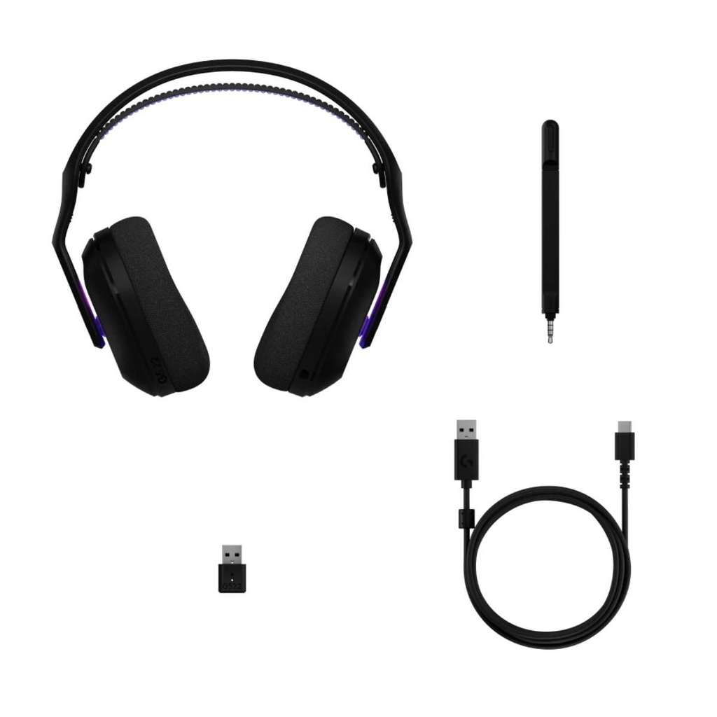 Headset  Gaming Logitech inalambricos con mic G522 Ligthspeed RGB Black  981-001543