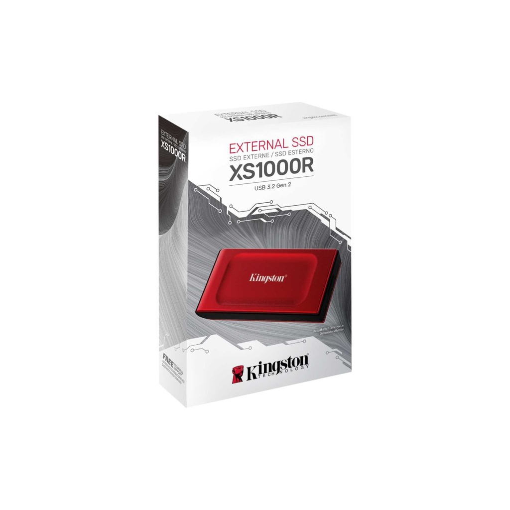 SSD Externo 1000GB KINGSTON SXS1000R/1000G  (Rojo)