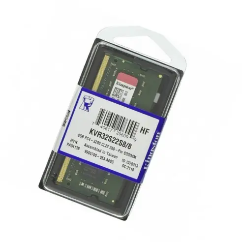 DDR4 8GB 3200 KINGSTON para portatil KVR32S22S8/8