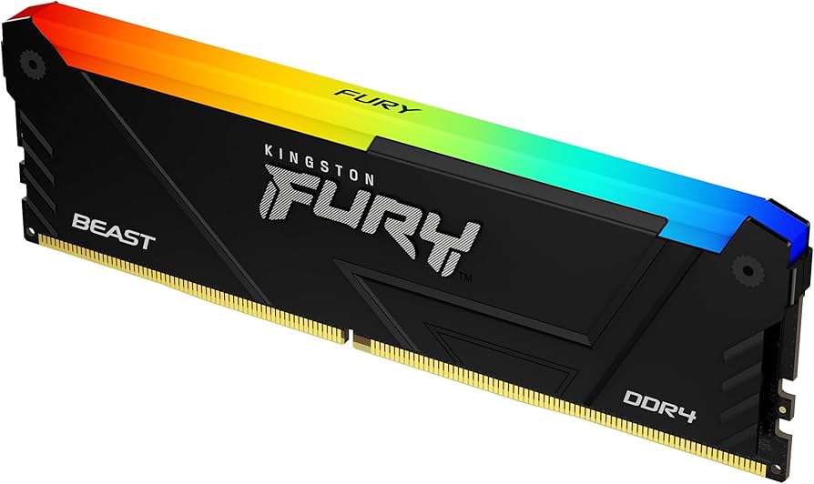DDR4 3600MT 8GB DIMM Fury Beast RGB Negra