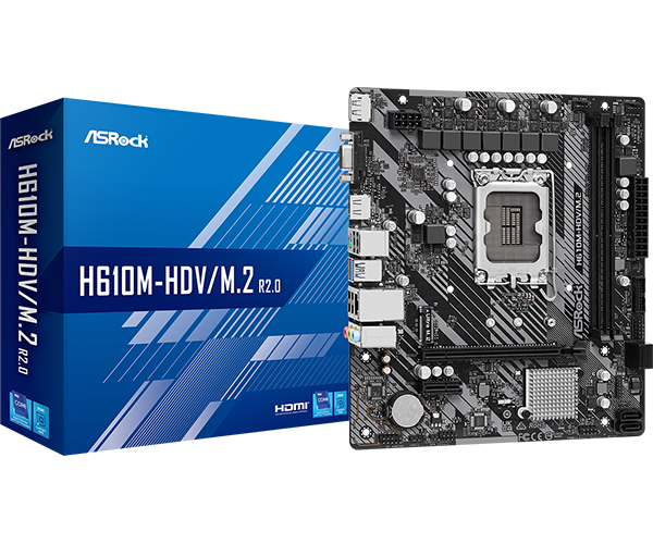 Tarjeta Madre ASROCK H610M-HDV/M.2 R2.0 D4