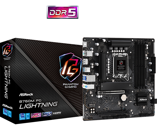 Tarjeta Madre ASROCK B760M PG LIGHTNING/D4