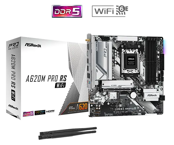 Tarjeta Madre ASROCK A620M PRO RS WIFI  D5