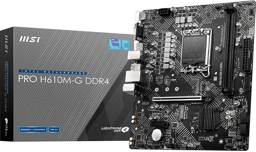 Tarjeta Madre MSI PRO H610M-G INTEL DDR4