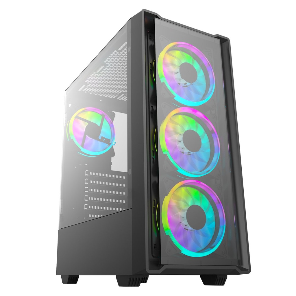 Cases Gaming Checkpoint G-Force 550 ATX 4 ARGB Fans Included 