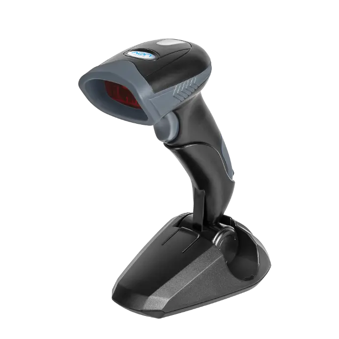 HS-100 1D Wired Hand Scanner with stand