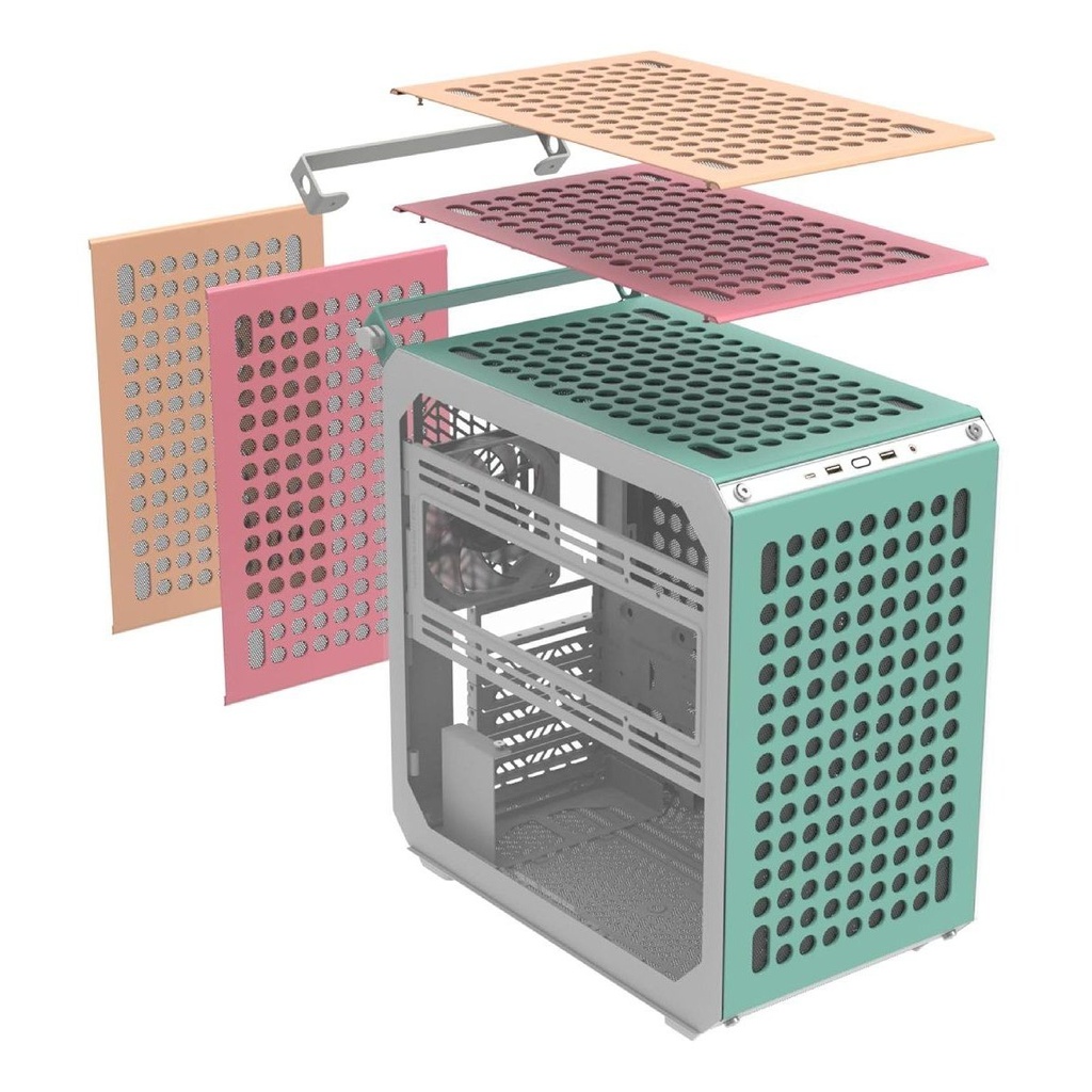 Cases Cooler Master Qube 500 Flatpack Macaron Edition Q500-DGNN-S00