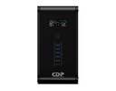 UPS Inteligente con estabilizador voltaje y pantalla 1000VA/500W 10 tomas 5 USB 1 tipo C R-SMART1010I