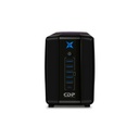 UPS Interactivo con estabilizador voltaje 750VA/375W 8 tomas 5 USB 1 Tipo C R-UPR758I