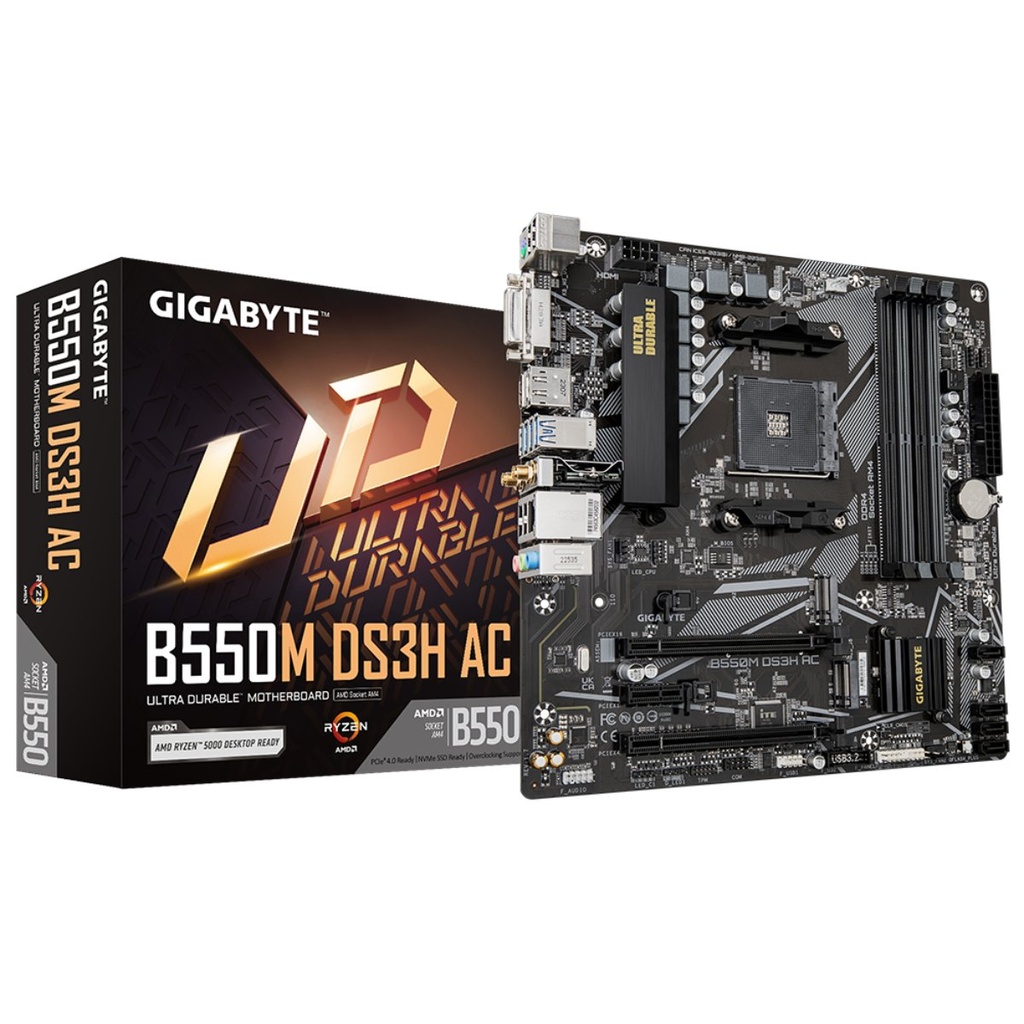 Tarjeta Madre Gigabyte B550M DS3H AC 1.7