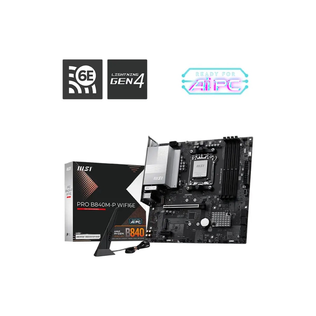 Tarjeta Madre MSI PRO B840M-P WIFI6E   911-7E77-002