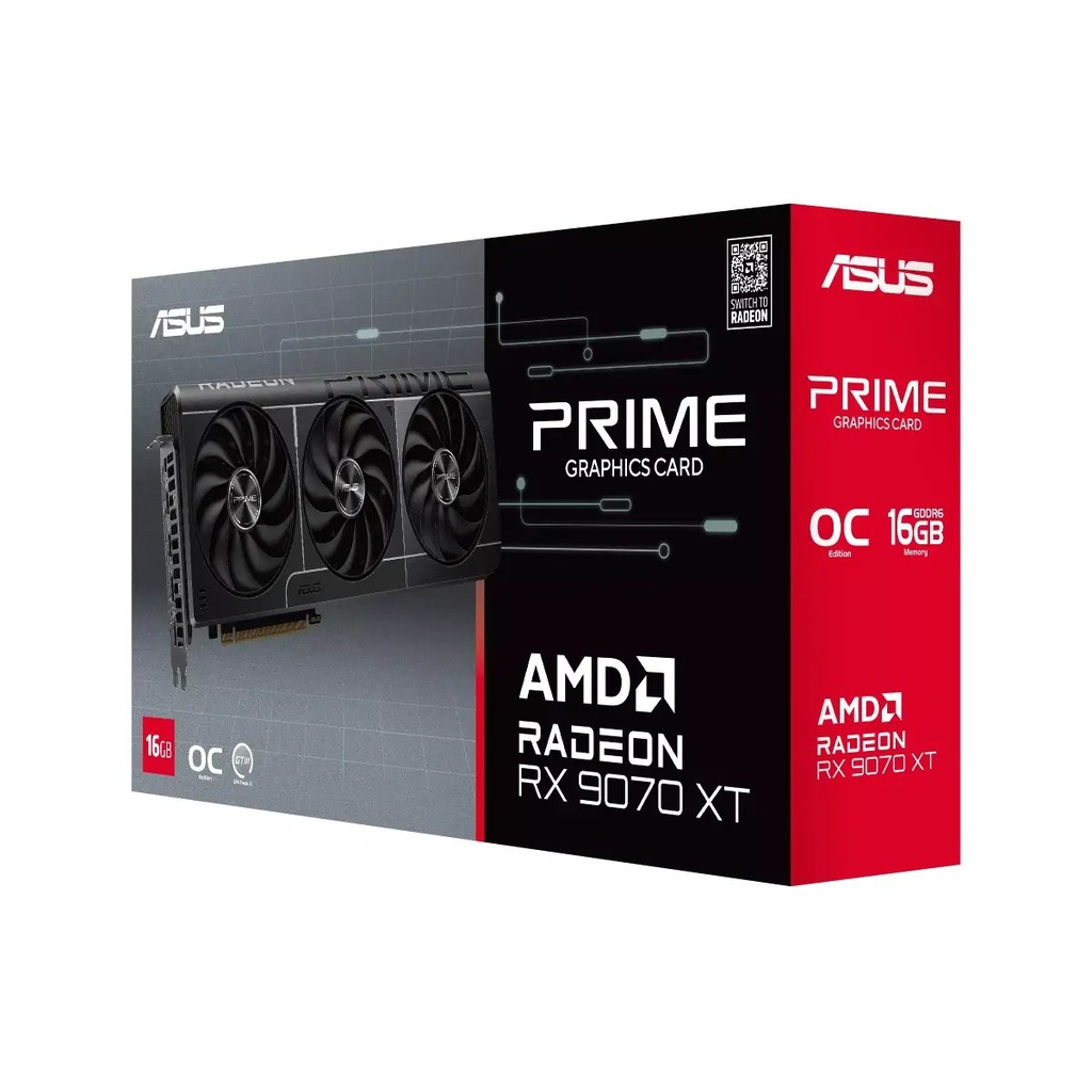 Tarjeta Video Asus PRIME RX9070XT-O16G- OC   90YV0L71-M0AA00