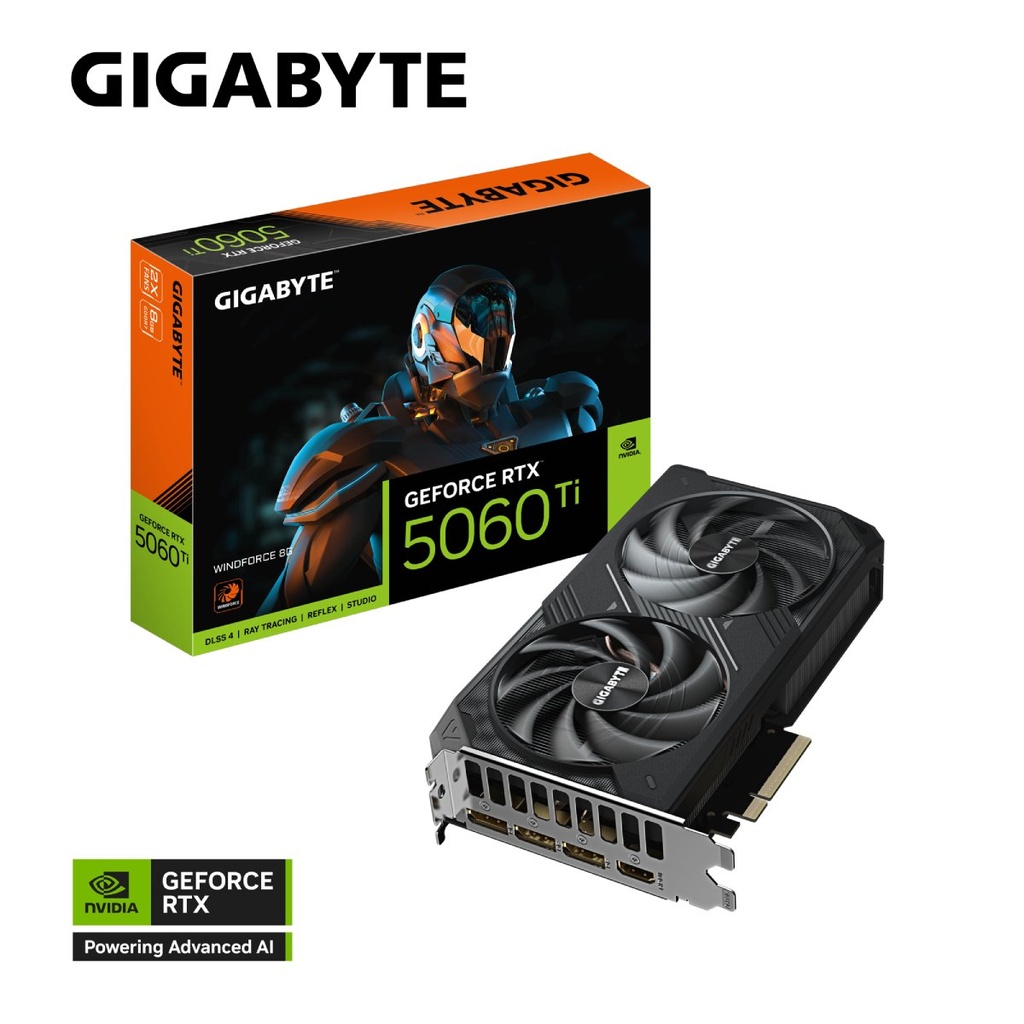 Tarjeta Video Gigabyte Windforce RTX 5060ti 8GB   GV-N506TWF2-8GD