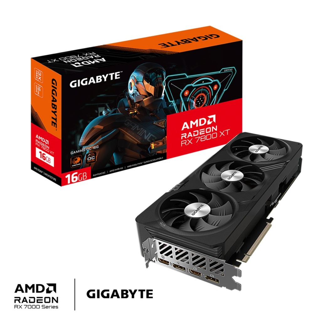 Tarjeta Video Gigabyte RX 7800 XT Gaming OC 16GB  GV-R78XTGAMING OC-16GD    
