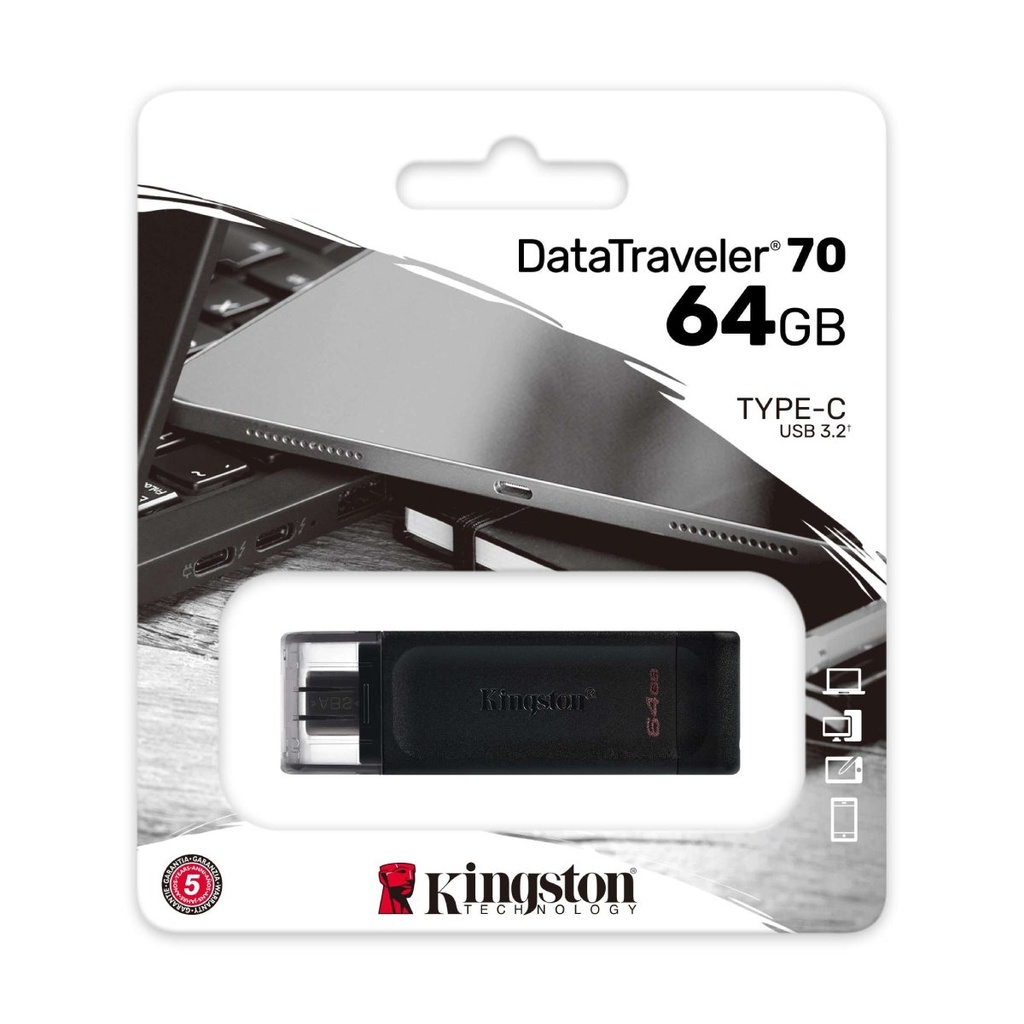 Pendrive 64GB Kingston DT70/64GB USB C