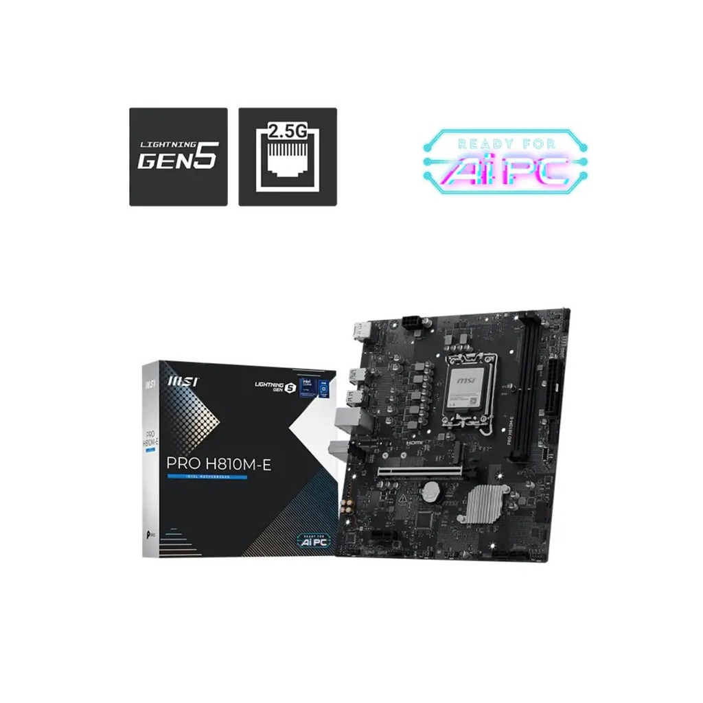 Tarjeta Madre MSI PRO H810M-E  DDR5 Intel Ultra