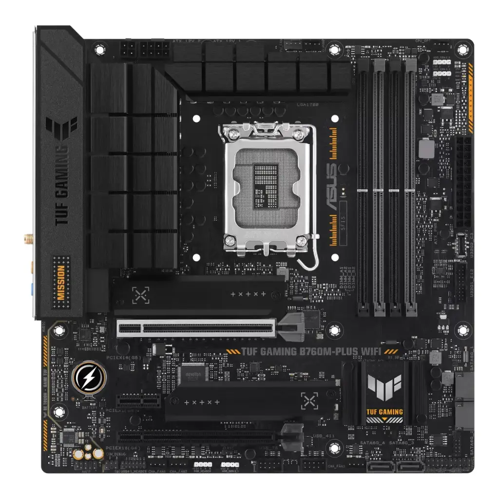 Tarjeta Madre Asus TUF GAMING B760M-PLUS  WIFI para INTEL DDR5 90MB1HE0-M0EAY0