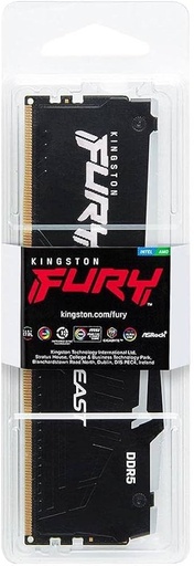 [KF552C40BBA-16] DDR5 5200MT 16GB DIMM Negra Fury Beast RGB 