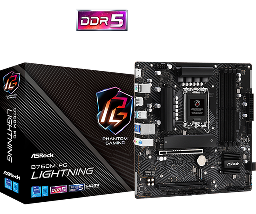 [B760M PG LIGHTNING] Tarjeta Madre ASROCK B760M PG LIGHTNING/D4