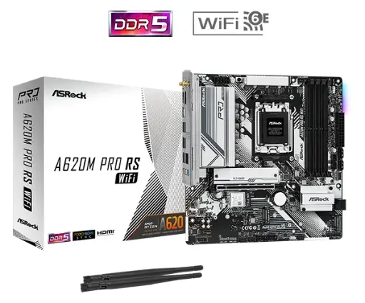 [A620M PRO RS WIFI] Tarjeta Madre ASROCK A620M PRO RS WIFI  D5