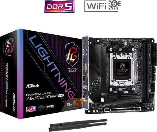 [A620I LIGHTNING WIFI] Tarjeta Madre ASROCK A620I LIGHTNING WIFI D5