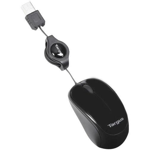 [AMU75US-85BL] Mouse optico USB retractil AMU75US-85BL