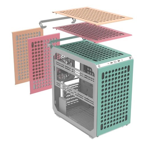 [Q500-DGNN-S00] Cases Cooler Master Qube 500 Flatpack Macaron Edition Q500-DGNN-S00