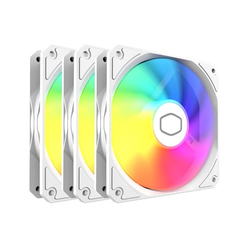 [MFW-B2DW-173PA-R1] Cooler Master MasterFan MF120 Lite ARGB White Edition 3-Pack  MFW-B2DW-173PA-R1