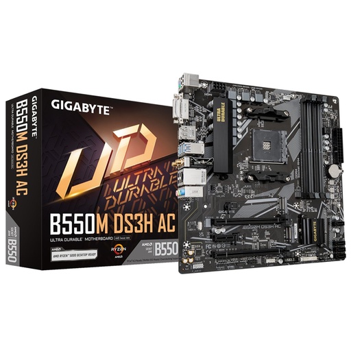 [B550M DS3H AC] Tarjeta Madre Gigabyte B550M DS3H AC 1.7