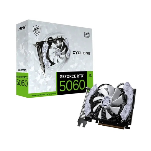 [912-V812-205] Tarjeta Video MSI GeForce RTX 5060 8G CYCLONE OC    912-V812-205