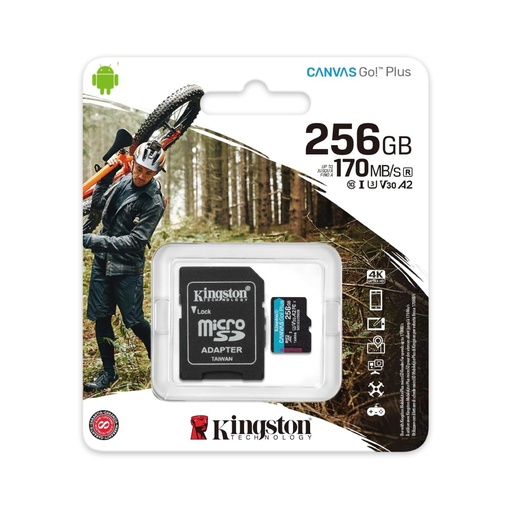 [SDCG3/256GB] SDCG3/256GB microSDXC Canvas Go Plus 170R A2 U3 V30 Card