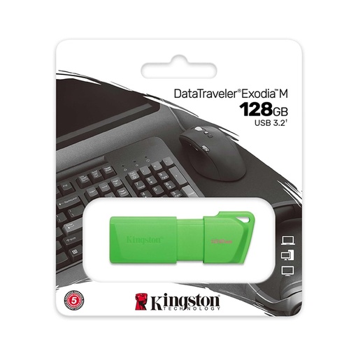 [KC-U2L128-7LG] Pendrive 128GB Kingston Neon (Green) KC-U2L128-7LG USB 3.2