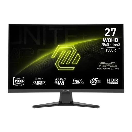[9S6-3CE91H-004] Monitor Gaming MSI 27" 2K Curvo Rapid VA, 180hz, 0,5 ms MAG 275CQF E18