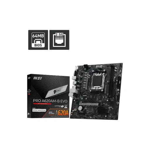 [911-7E36-002] Tarjeta Madre MSI PRO A620AM-B EVO DDR5 AMD