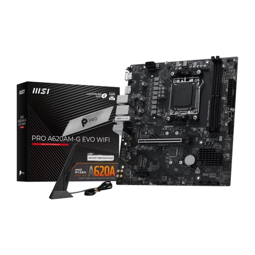 [911-7E96-002] Tarjeta Madre MSI PRO A620AM-G EVO WIFI DDR5 AMD
