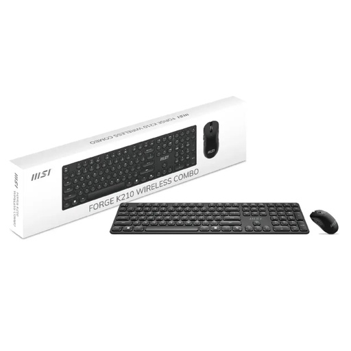 [S11-43LS201-Y92] KIT MSI Teclado y Mouse inalambrico en  Español  FORGE K210 W COMBO LS
